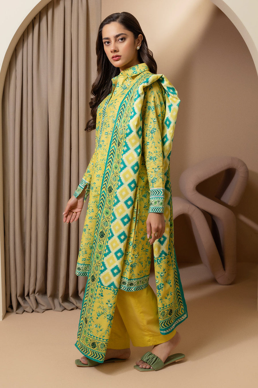 Zellbury Summer Printed Lawn Unstitched 3Pc Suit WUS25X30258