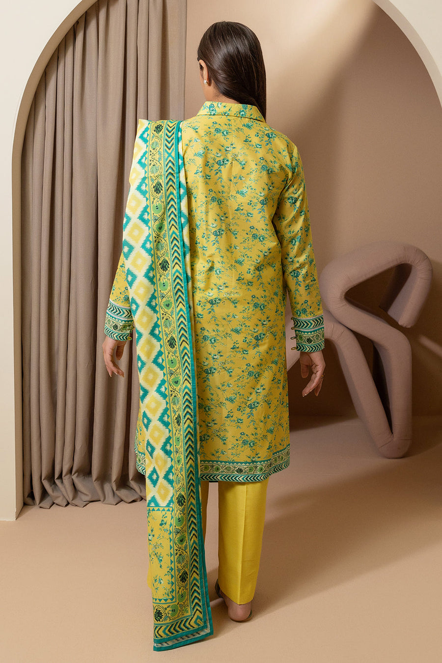 Zellbury Summer Printed Lawn Unstitched 3Pc Suit WUS25X30258