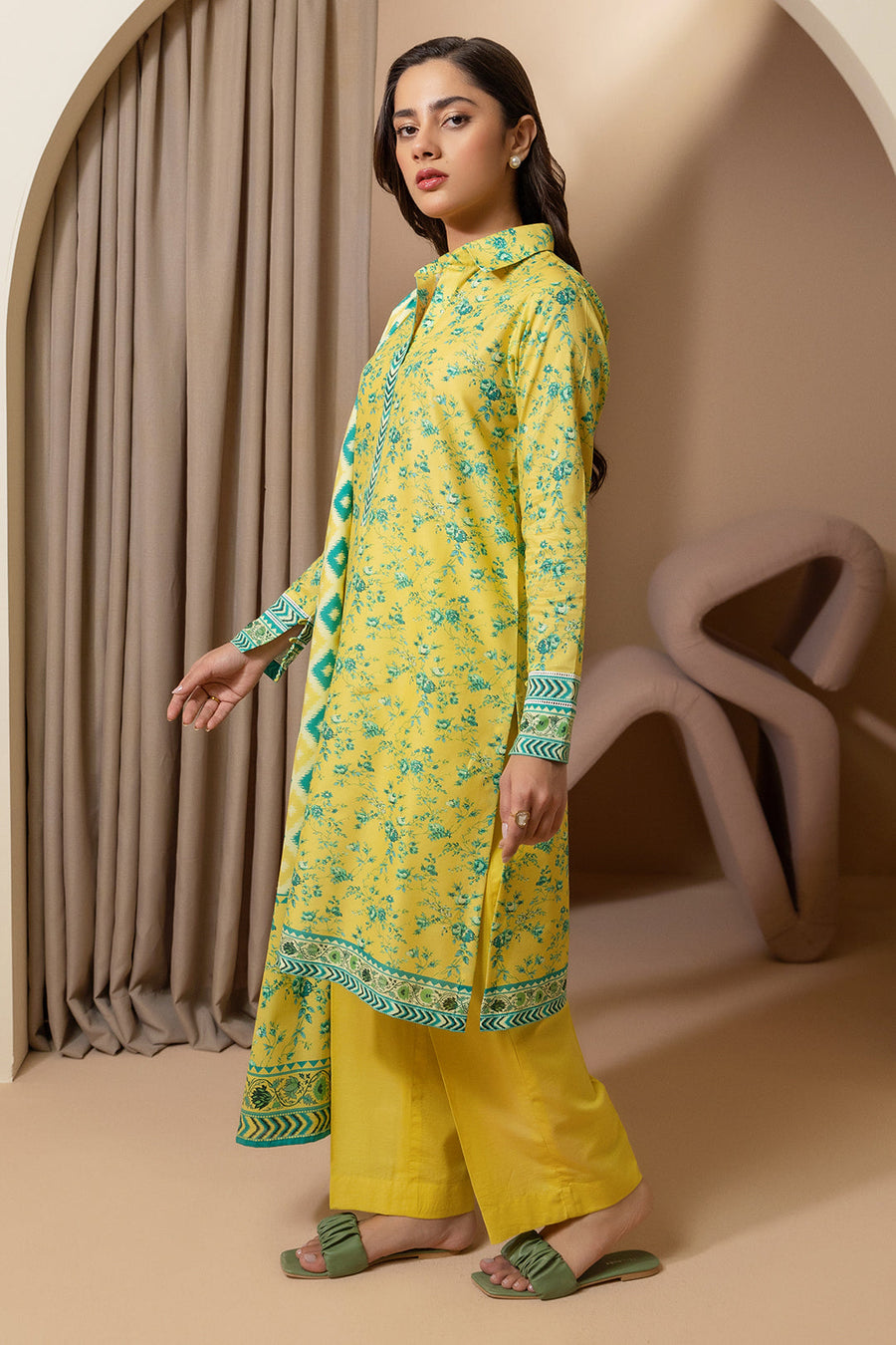 Zellbury Summer Printed Lawn Unstitched 3Pc Suit WUS25X30258