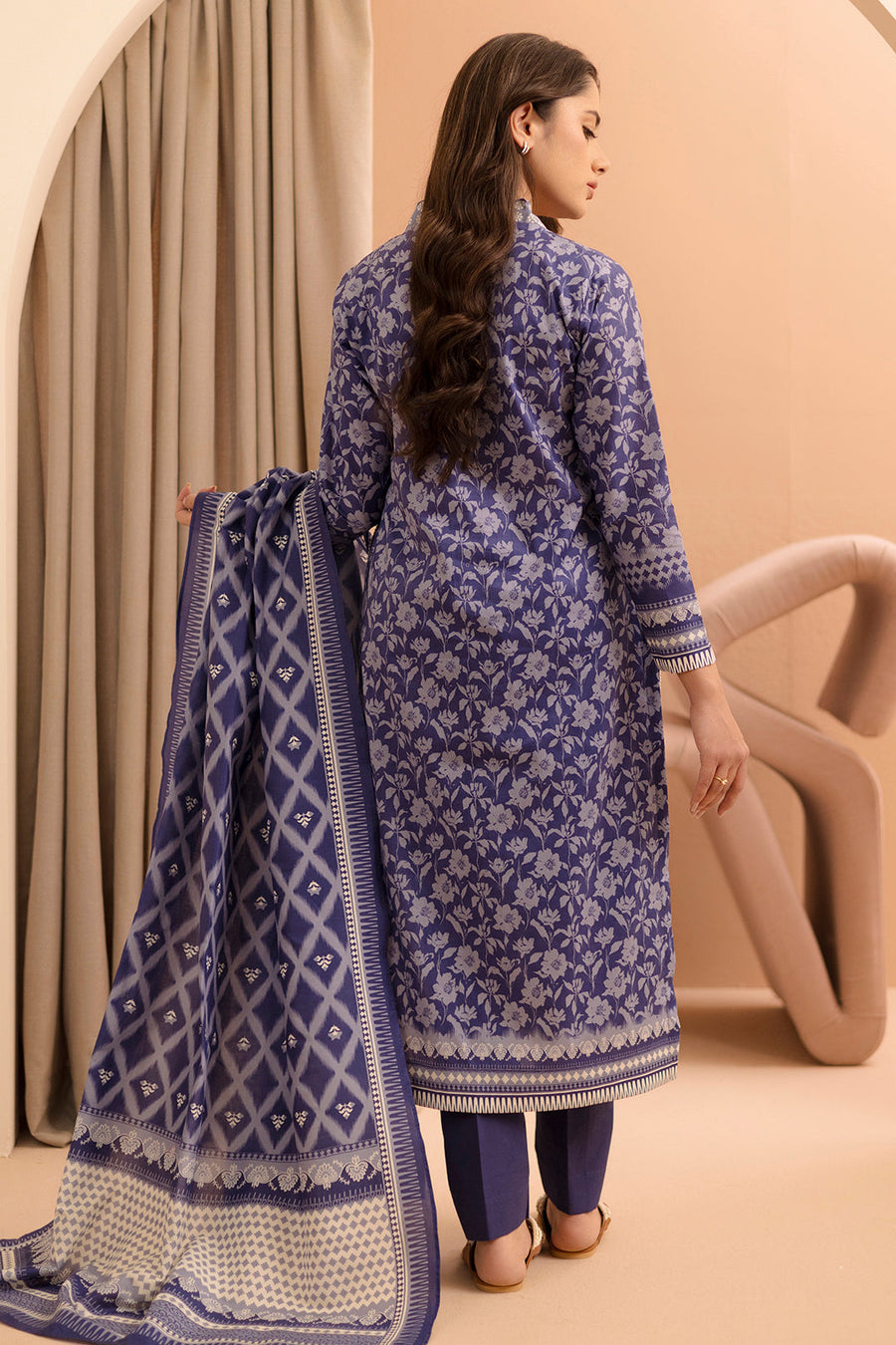 Zellbury Summer Printed Lawn Unstitched 3Pc Suit WUS25X30260