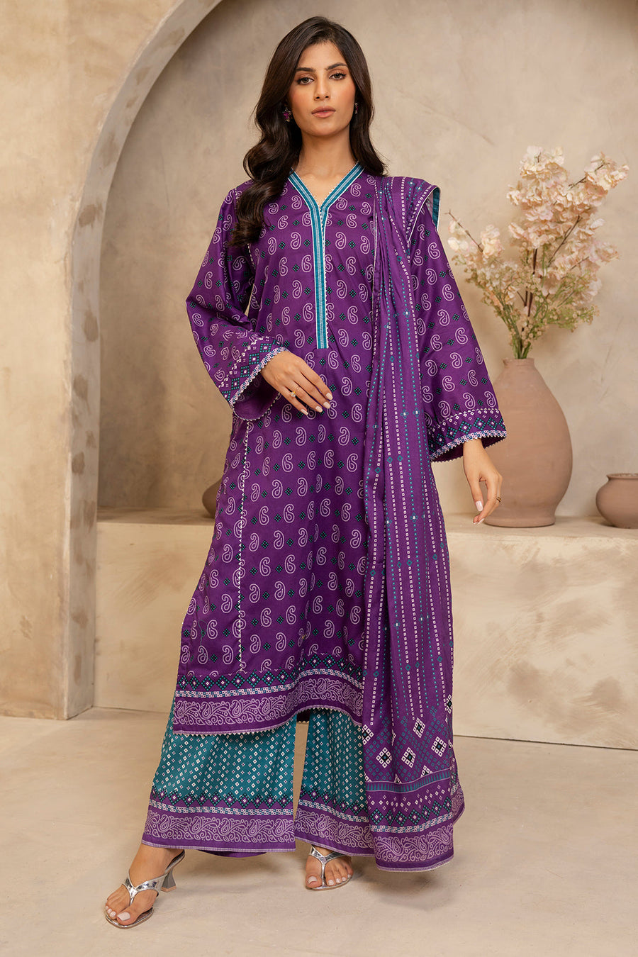 Zellbury Summer Printed Lawn Unstitched 3Pc Suit WUS25X30265
