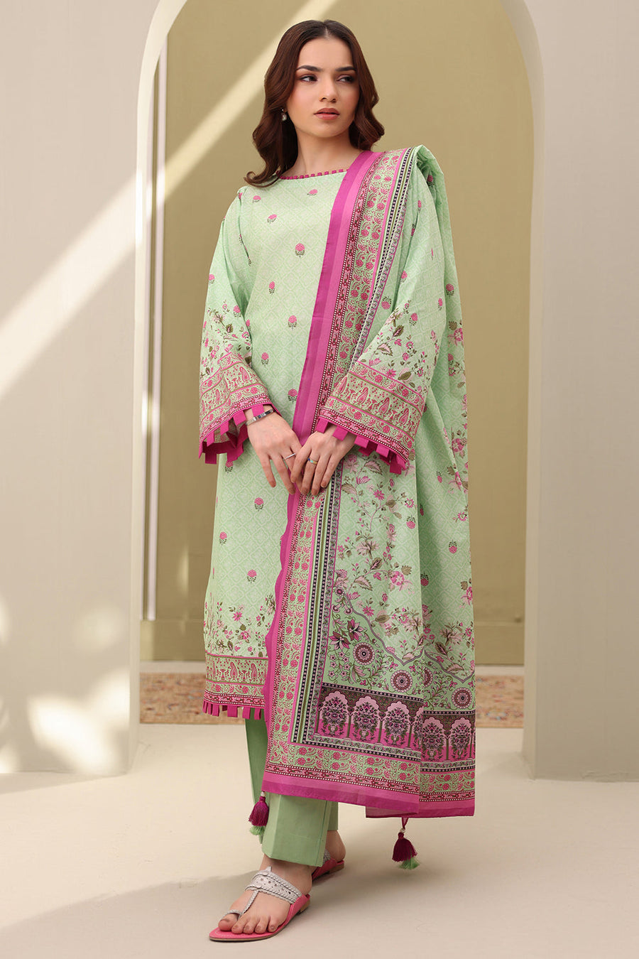 Zellbury Summer Printed Lawn Unstitched 3Pc Suit WUS25X30267