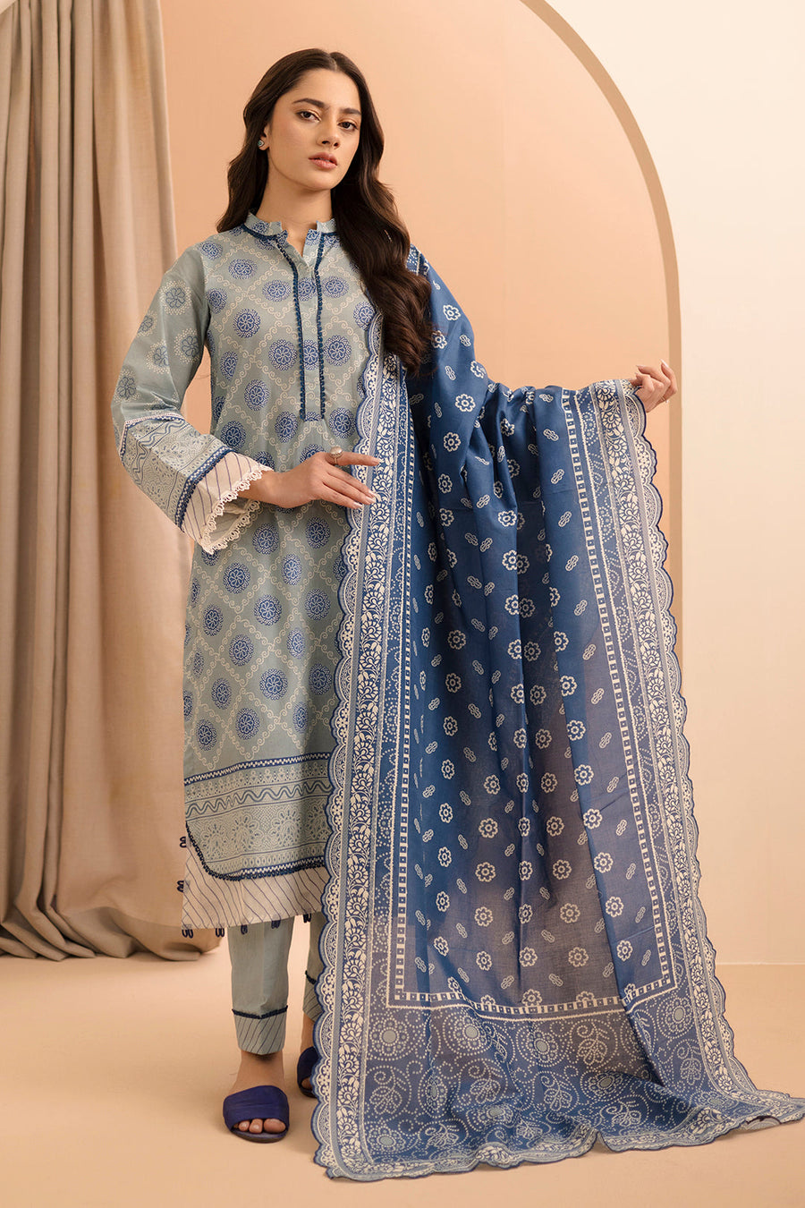 Zellbury Summer Printed Lawn Unstitched 3Pc Suit WUS25X30270