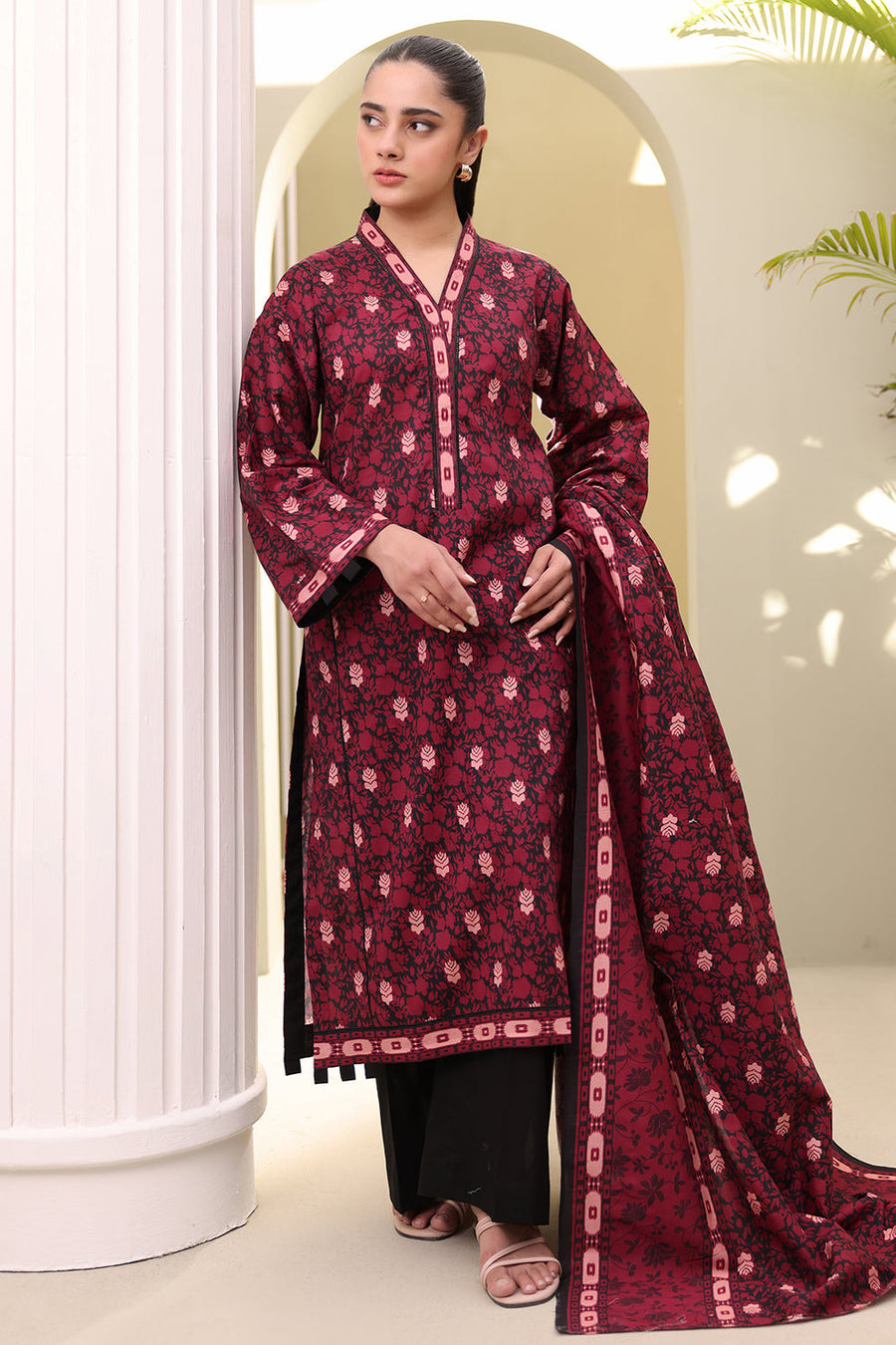 Zellbury Summer Printed Lawn Unstitched 3Pc Suit WUS25X30321
