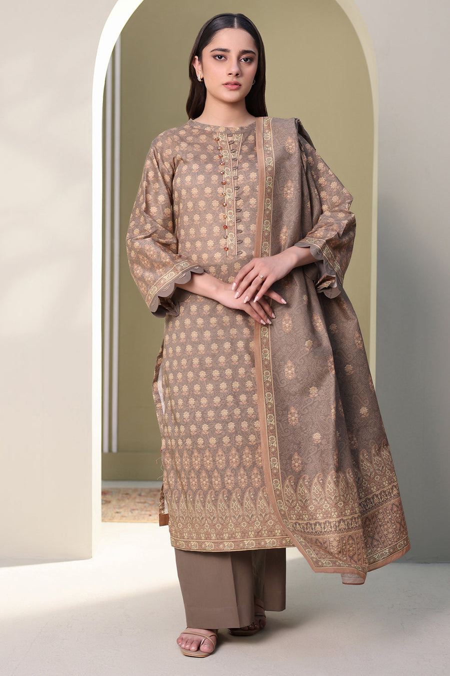 Zellbury Summer Printed Lawn Unstitched 3Pc Suit WUS25X30325