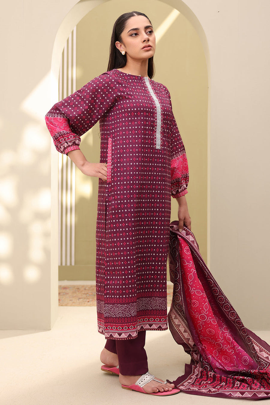 Zellbury Summer Printed Lawn Unstitched 3Pc Suit WUS25X30330
