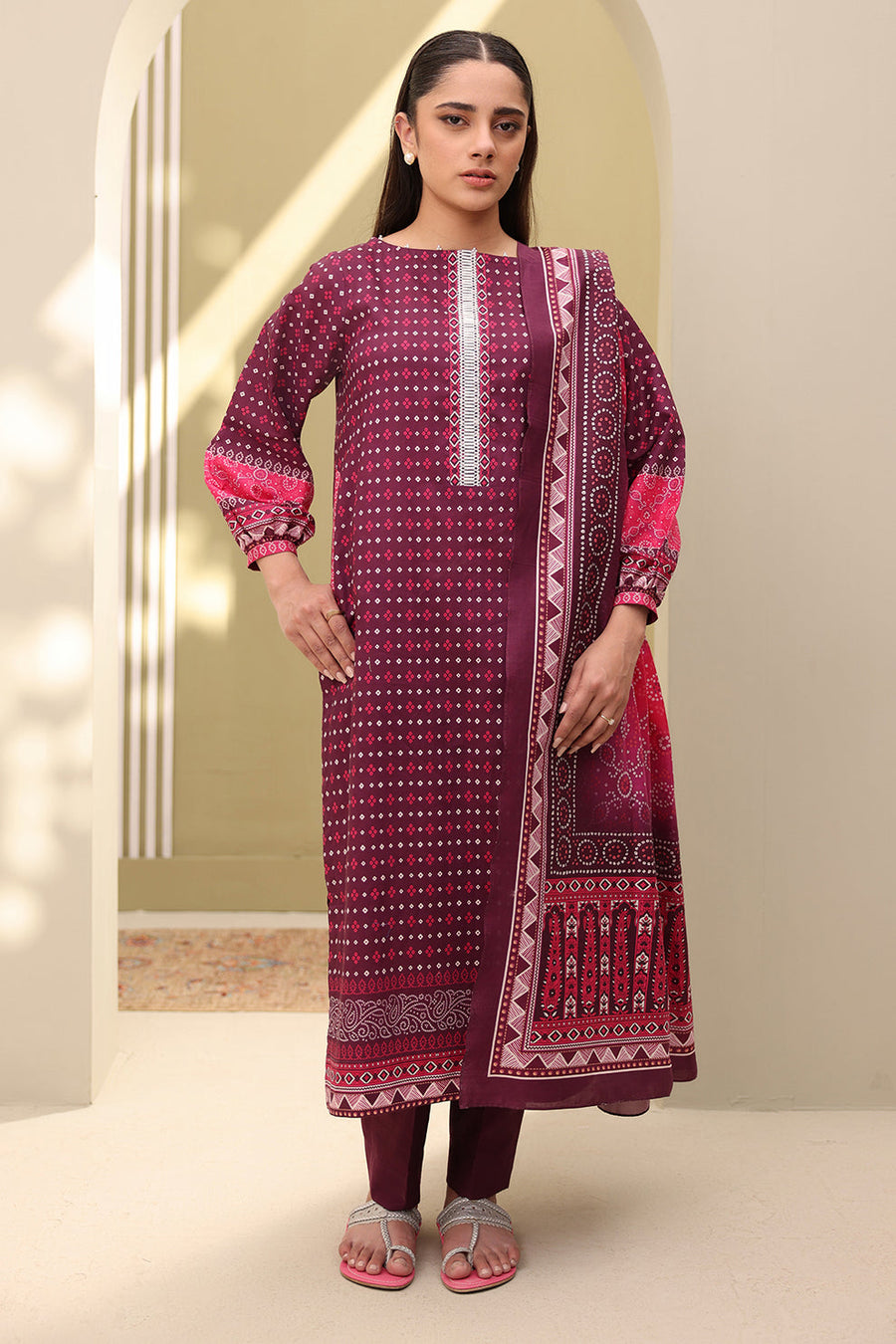 Zellbury Summer Printed Lawn Unstitched 3Pc Suit WUS25X30330
