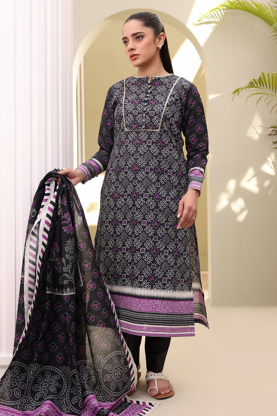 Zellbury Summer Printed Lawn Unstitched 3Pc Suit WUS25X30379