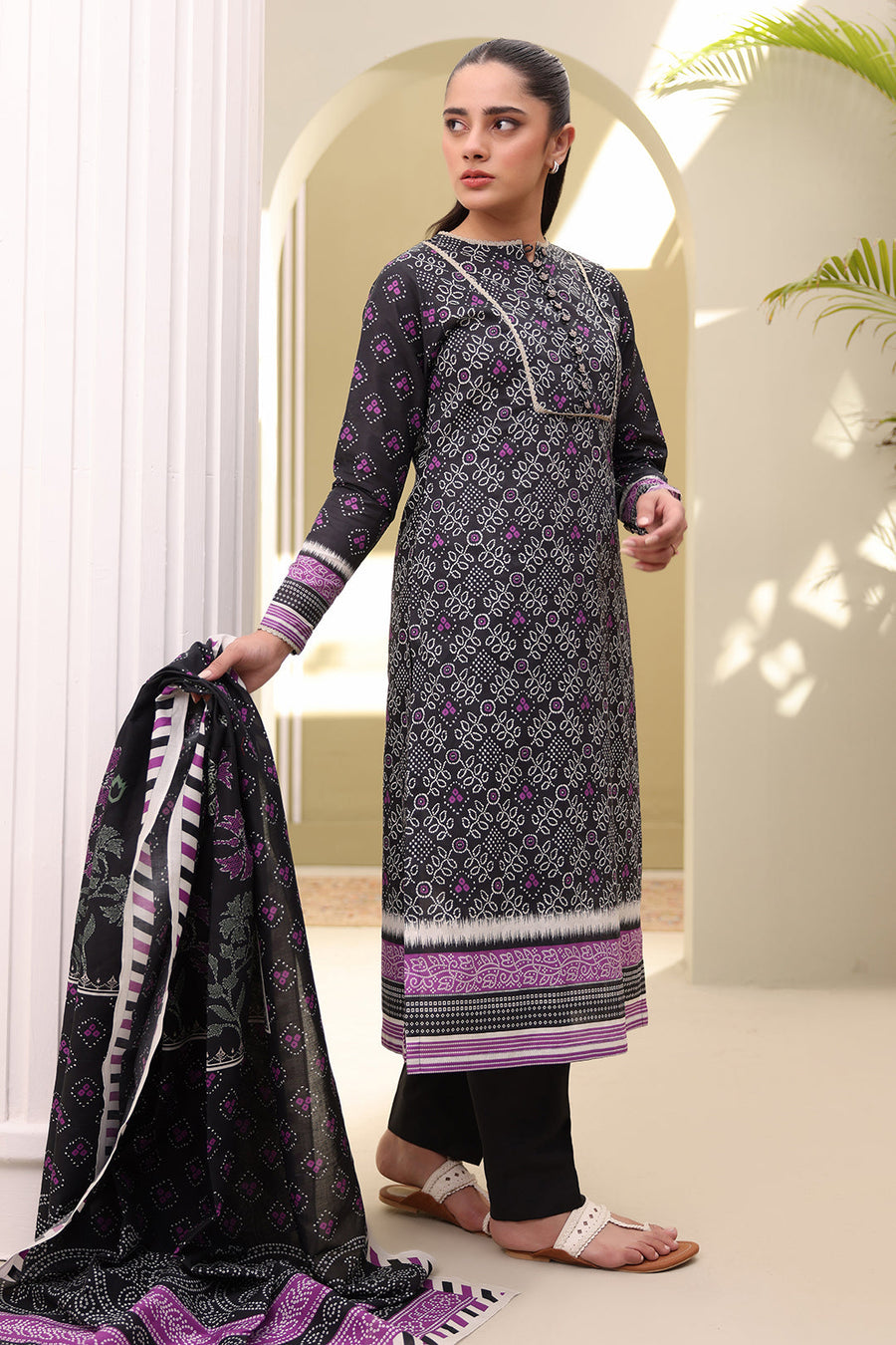 Zellbury Summer Printed Lawn Unstitched 3Pc Suit WUS25X30379