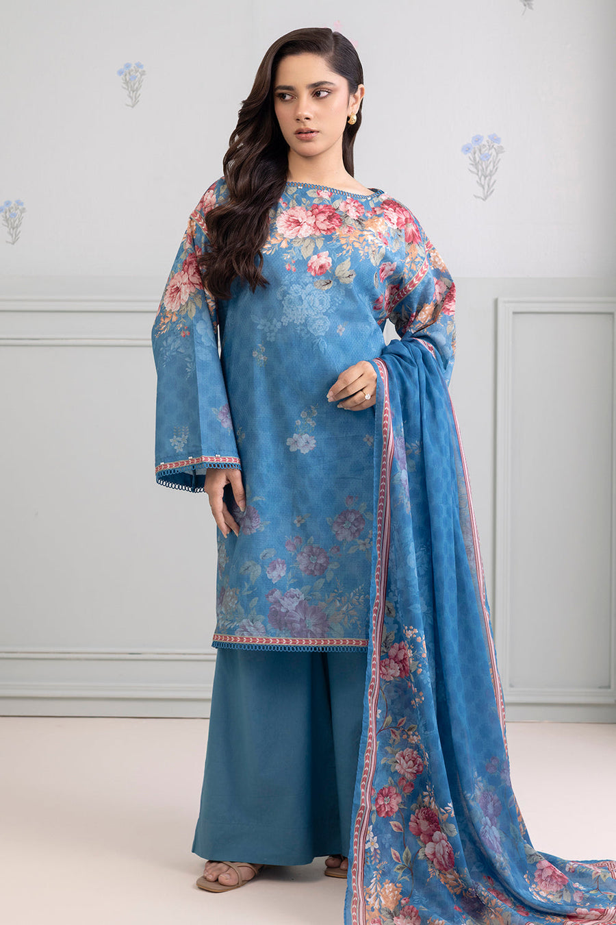 Zellbury Summer Printed Lawn Unstitched 3Pc Suit WUS25X30394