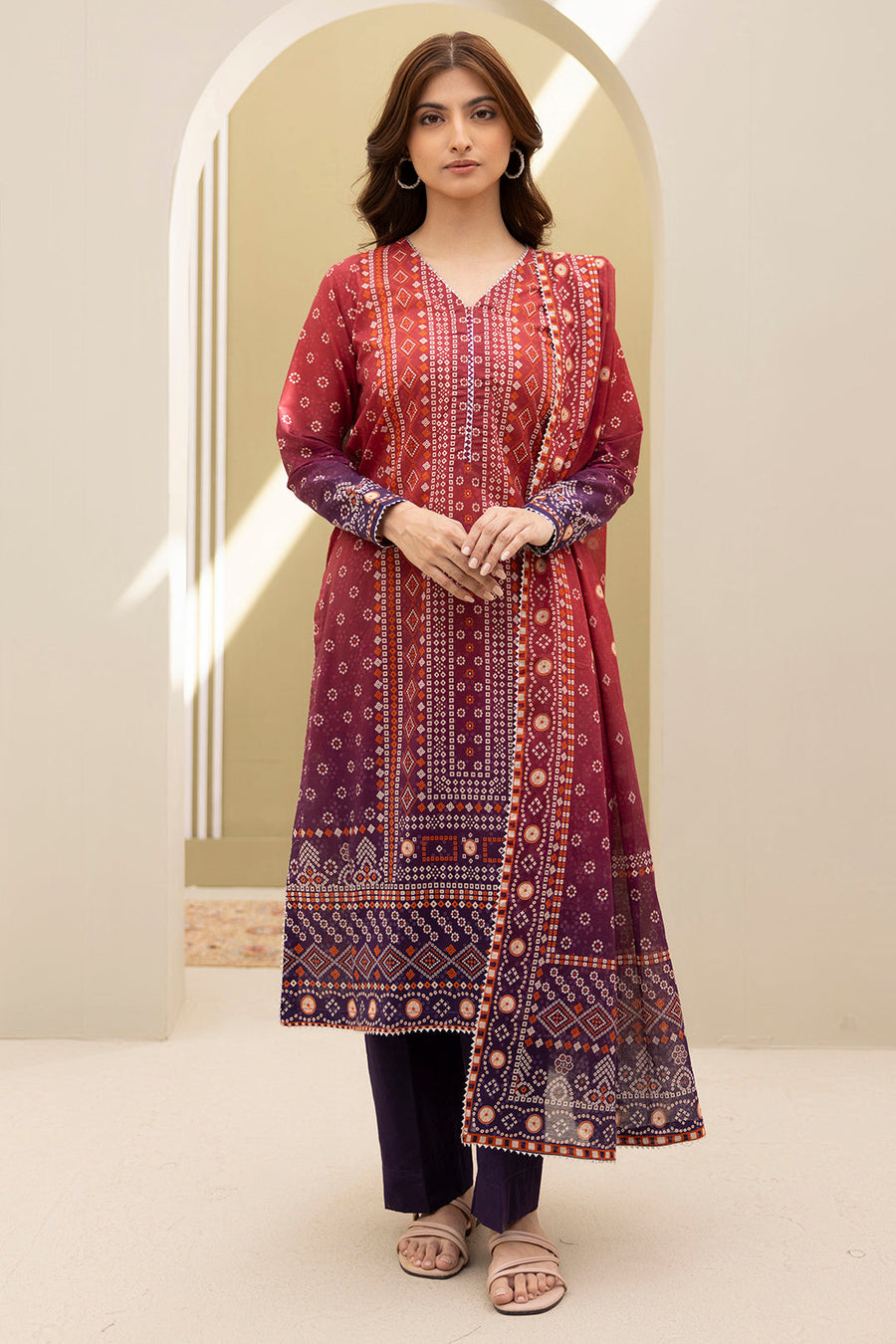 Zellbury Summer Printed Lawn Unstitched 3Pc Suit WUS25X30426