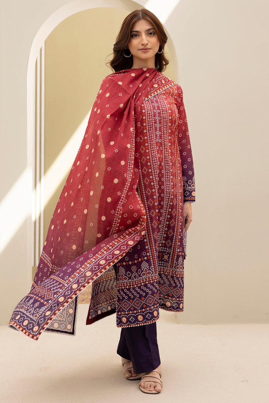 Zellbury Summer Printed Lawn Unstitched 3Pc Suit WUS25X30426