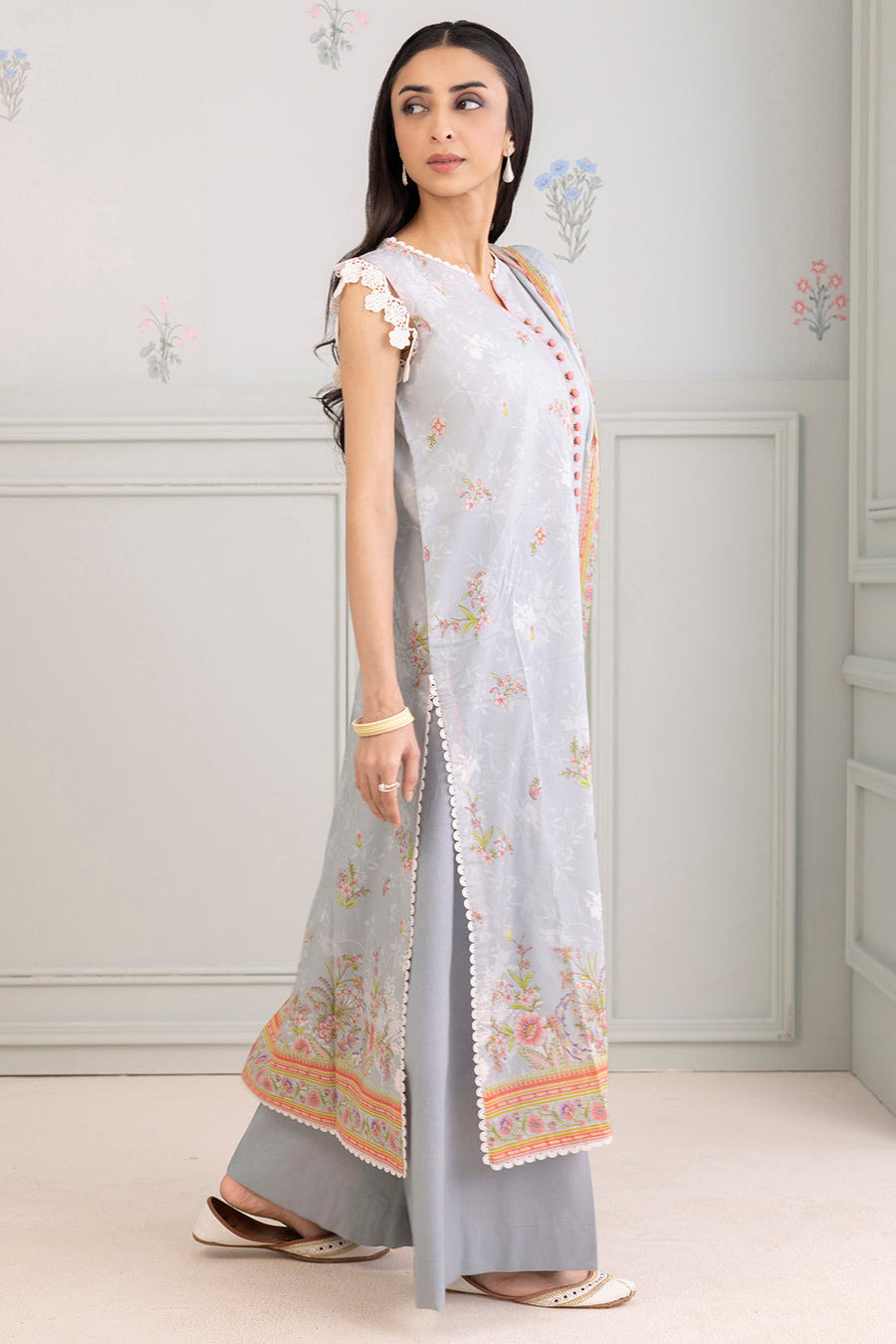 Zellbury Summer Printed Lawn Unstitched 3Pc Suit WUS25X30428