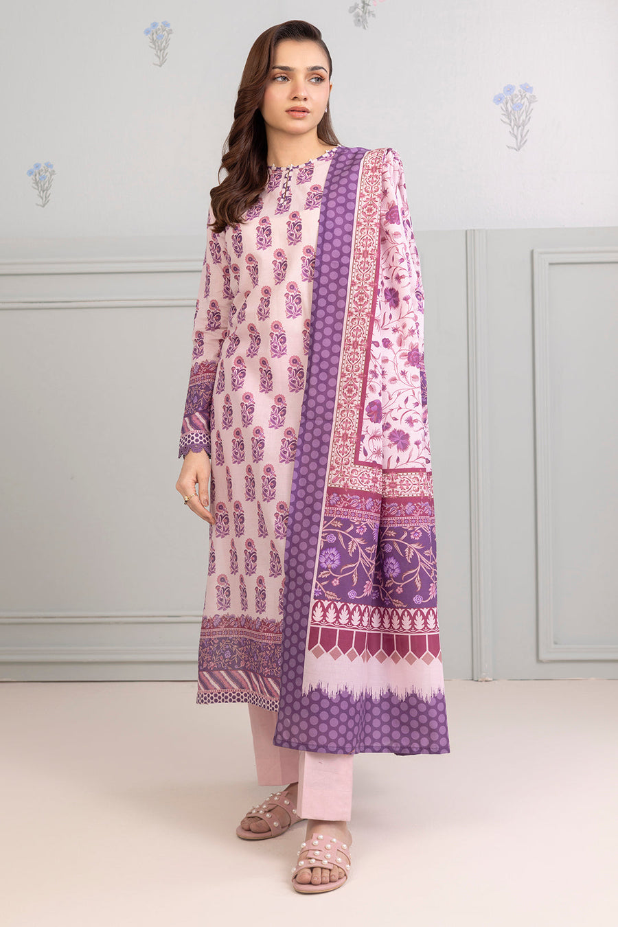 Zellbury Summer Printed Lawn Unstitched 3Pc Suit WUS25X30429