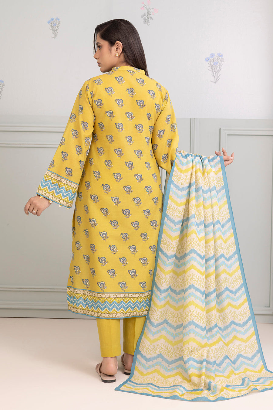 Zellbury Summer Printed Lawn Unstitched 3Pc Suit WUS25X30433