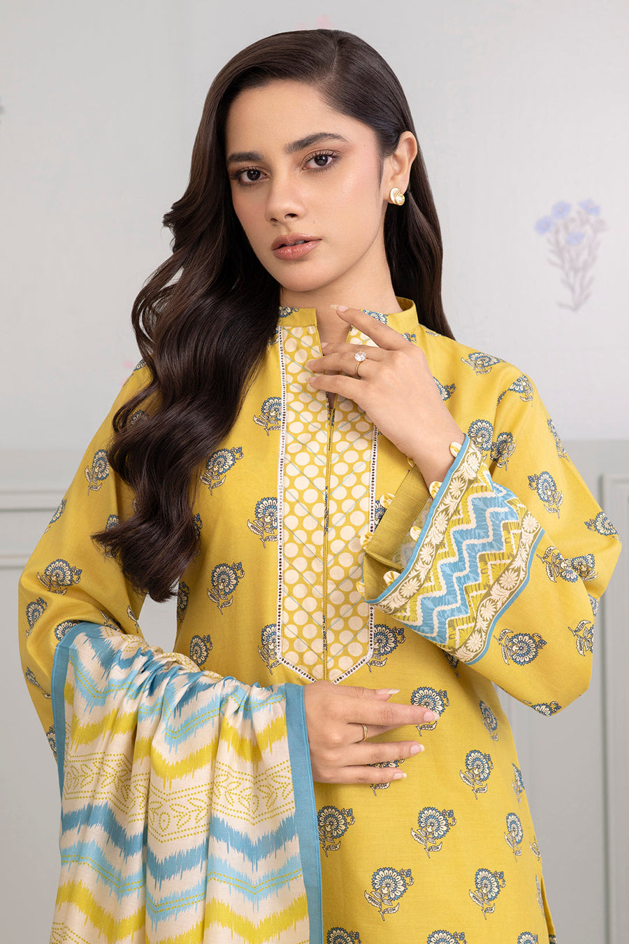 Zellbury Summer Printed Lawn Unstitched 3Pc Suit WUS25X30433