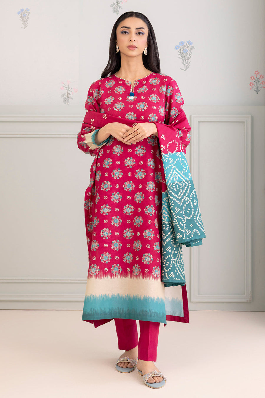 Zellbury Summer Printed Lawn Unstitched 3Pc Suit WUS25X30435
