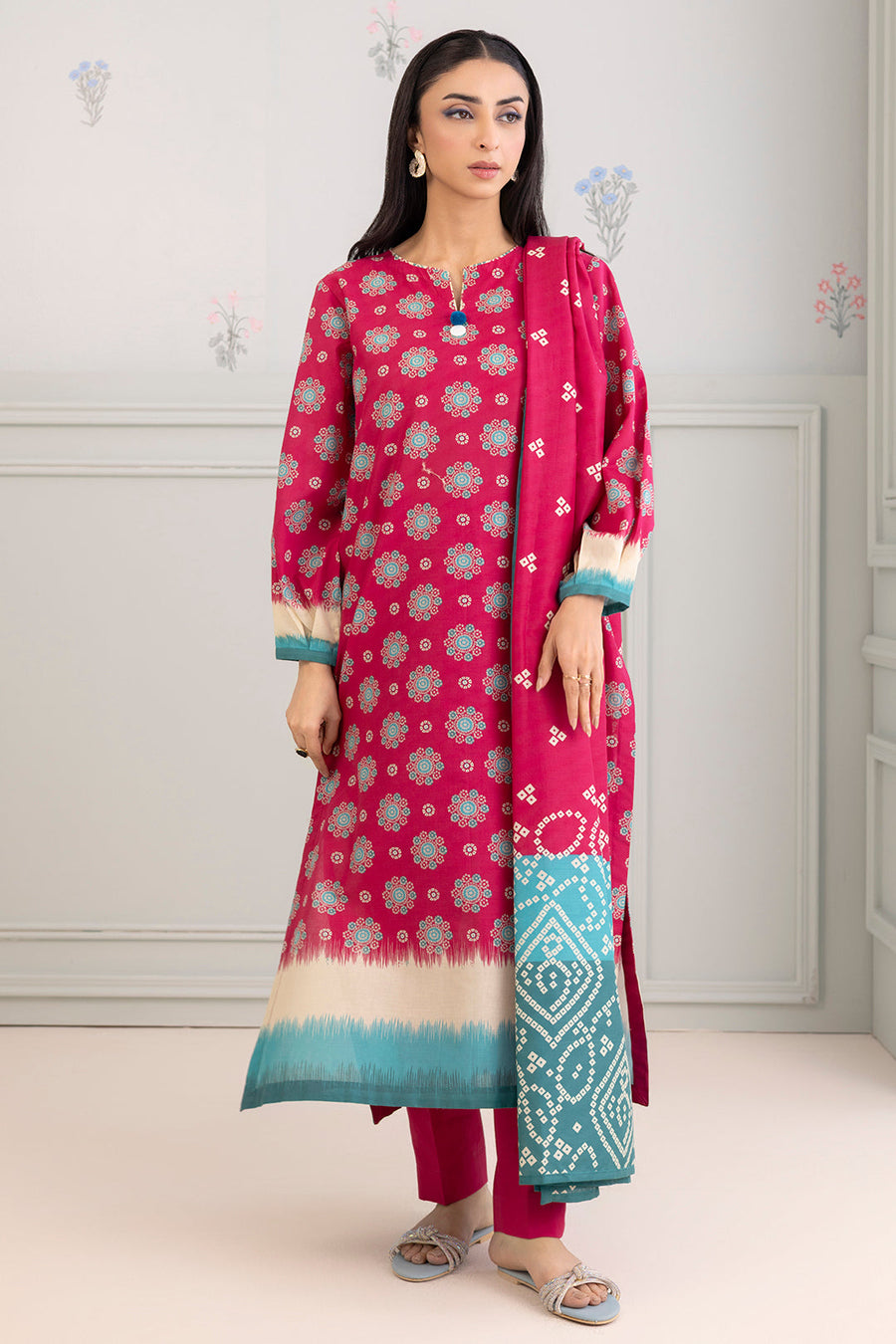 Zellbury Summer Printed Lawn Unstitched 3Pc Suit WUS25X30435