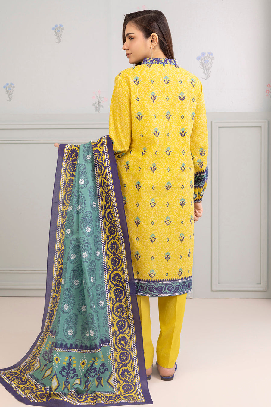 Zellbury Summer Printed Lawn Unstitched 3Pc Suit WUS25X30437