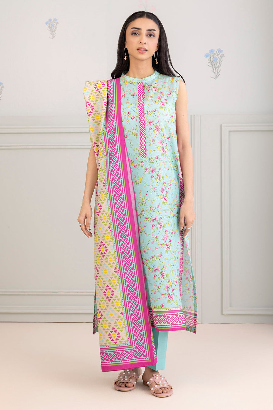 Zellbury Summer Printed Lawn Unstitched 3Pc Suit WUS25X30439