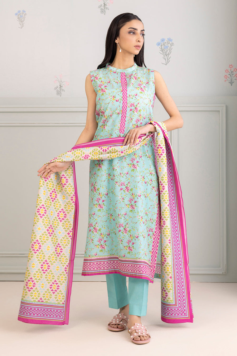Zellbury Summer Printed Lawn Unstitched 3Pc Suit WUS25X30439