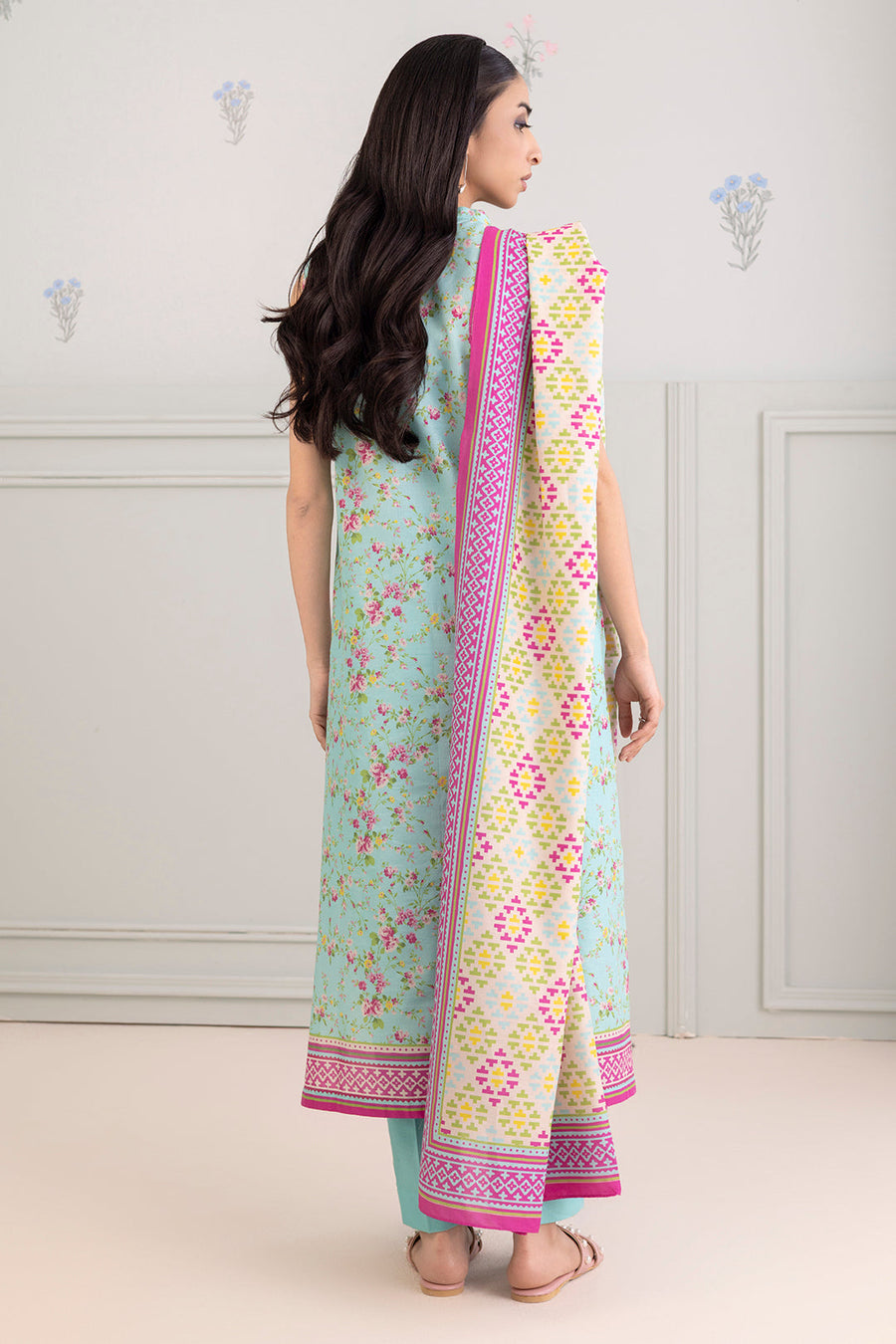 Zellbury Summer Printed Lawn Unstitched 3Pc Suit WUS25X30439