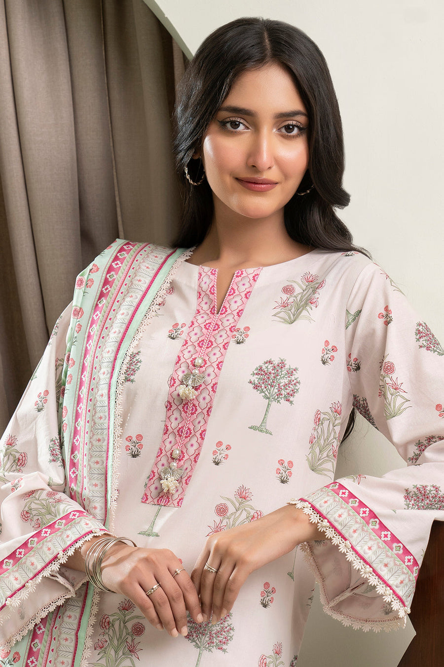 Zellbury Summer Printed Lawn Unstitched 3Pc Suit WUS25X30442