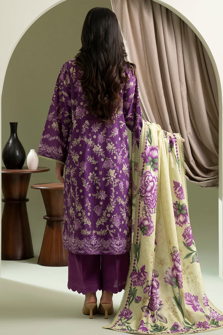 Zellbury Summer Printed Lawn Unstitched 3Pc Suit WUS25X30444