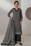 Zellbury Monochrome Printed Lawn Unstitched 3Pc Suit WUS25X30451