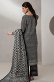 Zellbury Monochrome Printed Lawn Unstitched 3Pc Suit WUS25X30451