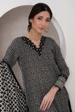 Zellbury Monochrome Printed Lawn Unstitched 3Pc Suit WUS25X30451