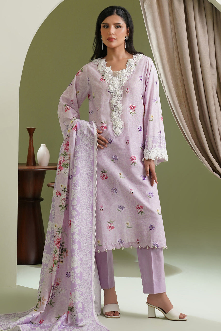 Zellbury Summer Printed Lawn Unstitched 3Pc Suit WUS25X30453