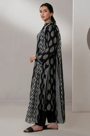 Zellbury Monochrome Printed Lawn Unstitched 3Pc Suit WUS25X30491