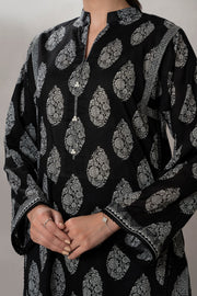 Zellbury Monochrome Printed Lawn Unstitched 3Pc Suit WUS25X30491