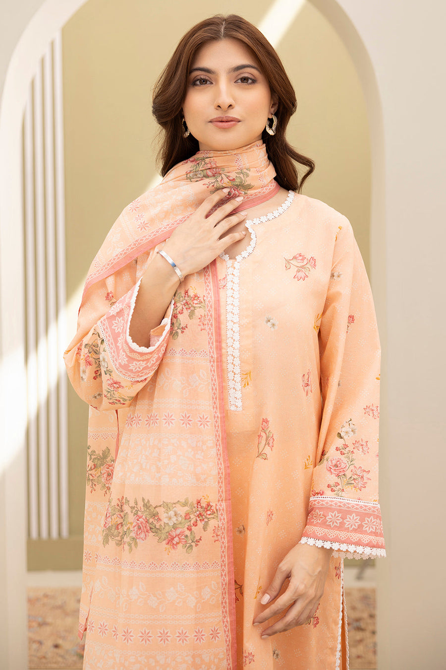 Zellbury Summer Printed Lawn Unstitched 3Pc Suit WUS25X30498