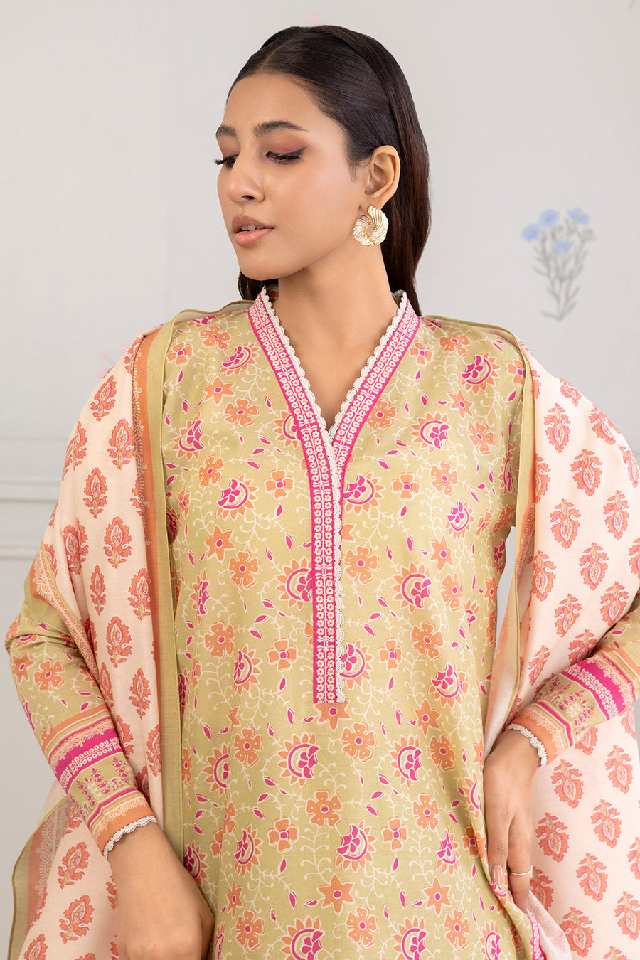 Zellbury Summer Printed Lawn Unstitched 3Pc Suit WUS25X30499