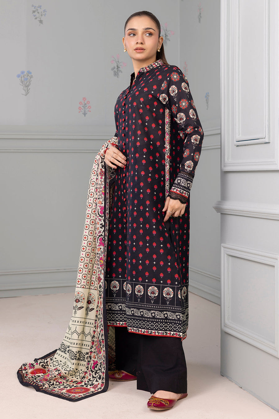 Zellbury Summer Printed Lawn Unstitched 3Pc Suit WUS25X30503