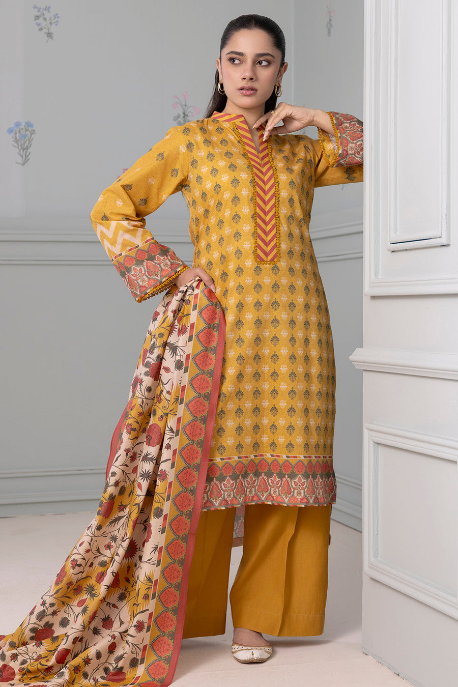 Zellbury Summer Printed Lawn Unstitched 3Pc Suit WUS25X30521