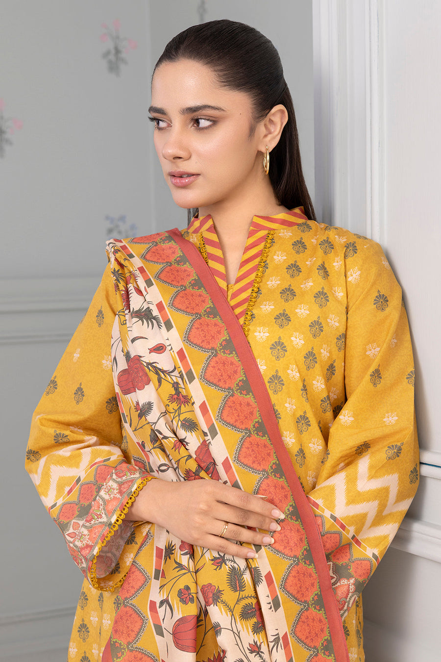 Zellbury Summer Printed Lawn Unstitched 3Pc Suit WUS25X30521