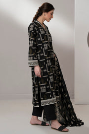 Zellbury Monochrome Printed Lawn Unstitched 3Pc Suit WUS25X30570