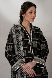 Zellbury Monochrome Printed Lawn Unstitched 3Pc Suit WUS25X30570