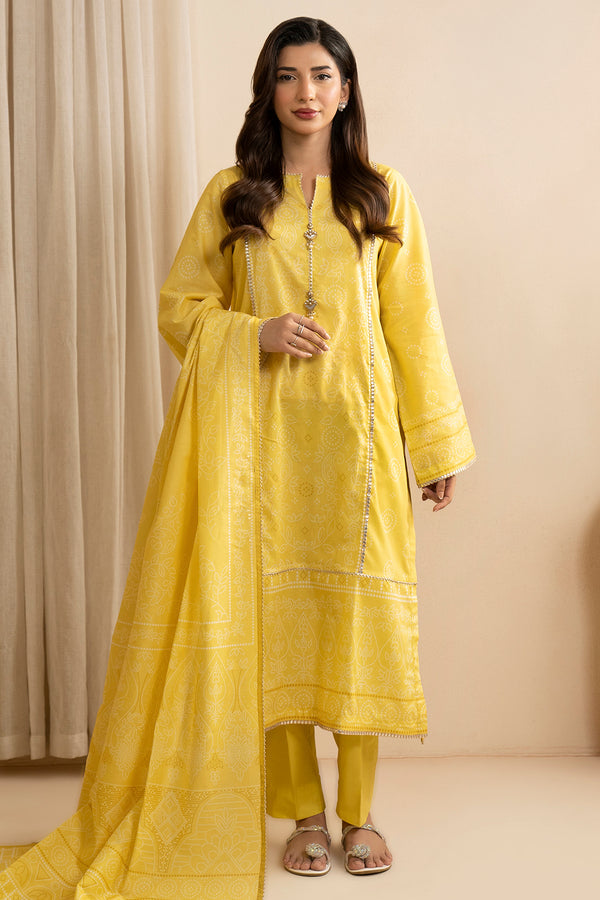 Zellbury Summer Printed Lawn Unstitched 3Pc Suit WUS25X30584