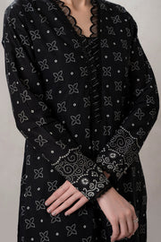 Zellbury Monochrome Printed Lawn Unstitched 3Pc Suit WUS25X30591