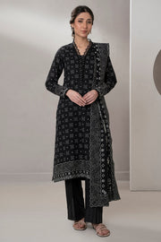 Zellbury Monochrome Printed Lawn Unstitched 3Pc Suit WUS25X30591