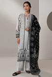 Zellbury Monochrome Printed Lawn Unstitched 3Pc Suit WUS25X30646