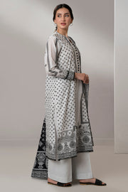 Zellbury Monochrome Printed Lawn Unstitched 3Pc Suit WUS25X30646