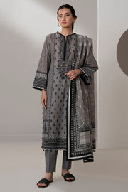 Zellbury Monochrome Printed Lawn Unstitched 3Pc Suit WUS25X30651