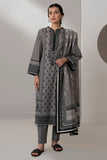 Zellbury Monochrome Printed Lawn Unstitched 3Pc Suit WUS25X30651