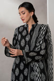 Zellbury Monochrome Printed Lawn Unstitched 3Pc Suit WUS25X30654