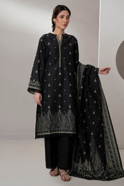 Zellbury Monochrome Printed Lawn Unstitched 3Pc Suit WUS25X30654
